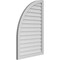 Ekena Millwork Quarter Round Top Left Surface Mount PVC Gable Vent w/ 2"W x 1-1/2"P Brickmould Frame, 28"W x 42"H GVPQL28X4202SN - alternate 2